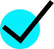 blue check mark